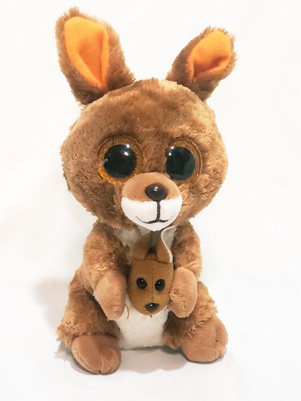 Kangaroo Kipper Ty Beanie Boo's Plush Stuffed Animal 7 1/2" Big Eyes 2017
